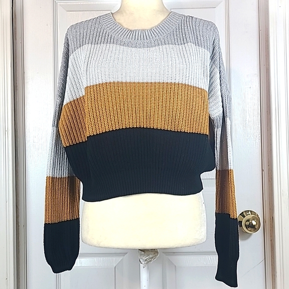 Ambiance Sweaters - Ambiance Apparel Colorblock Sweater
